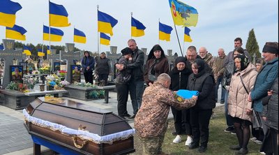 Із бійцем "Поліських вовків" Юрієм Харечком попрощалися на Рівненщині Із бійцем "Поліських вовків" Юрієм Харечком попрощалися на Рівненщині