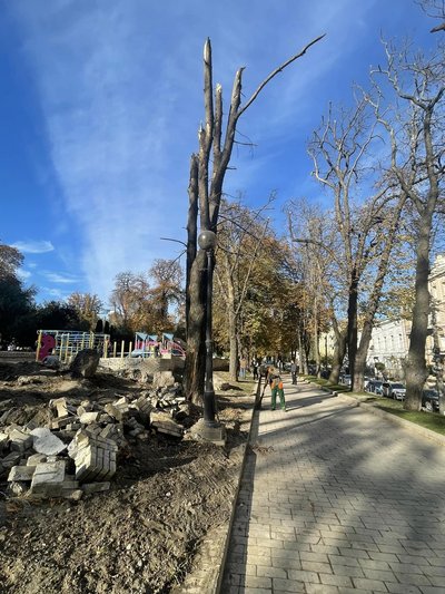 Збитки парку Шевченка у Києві від російської ракети перевищують 2 млн гривень