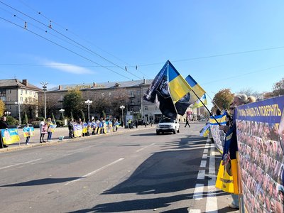 У Черкасах провели акцію на підтримку полонених та зниклих безвісти