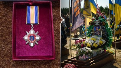 Орден "За мужність" передали матері загиблого бійця "Азову" Тараса Лазарчука з Рівненщини Орден "За мужність" передали матері загиблого бійця "Азову" Тараса Лазарчука з Рівненщини