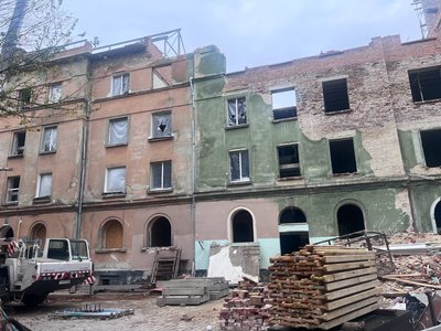 Відновлення будинків на вулиці Стрийській у Львові: коли зможуть заселитися люди Відновлення будинків на вулиці Стрийській у Львові: коли зможуть заселитися люди
