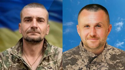 Військові Володимир Пантелейчук та Василь Іванчук Військові Володимир Пантелейчук та Василь Іванчук