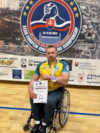 Черкащанин виборов дві нагороди чемпіонату Європи з параармреслінгу Черкащанин виборов дві нагороди чемпіонату Європи з параармреслінгу