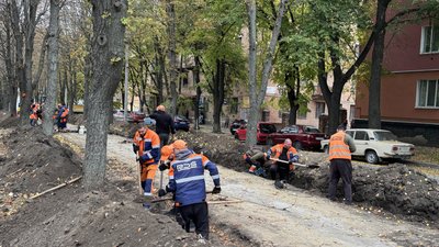 Готують місця для портретів та освітлення: у Кропивницькому почали облаштовувати Алею Слави Готують місця для портретів та освітлення: у Кропивницькому почали облаштовувати Алею Слави