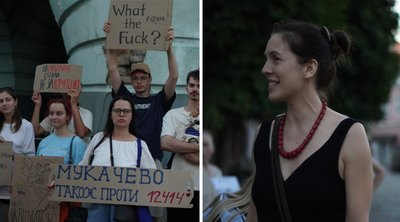 У Мукачеві вийшли на мітинг проти закону, що обмежує незалежність НАБУ і САП У Мукачеві вийшли на мітинг проти закону, що обмежує незалежність НАБУ і САП