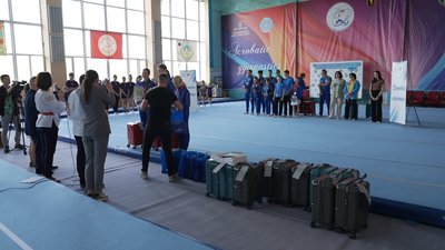 Нагородження призерів Чемпіонату Європи зі спортивної акробатики Нагородження призерів Чемпіонату Європи зі спортивної акробатики