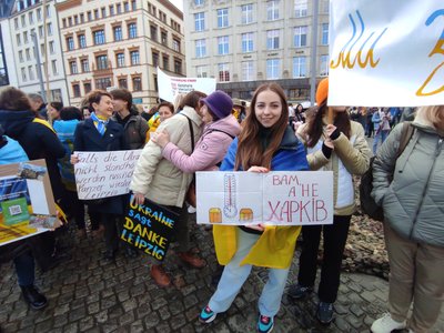 Харків'янка Христина Яжевська волонтерить за кордоном, 24 лютого 2024 року, Лейпциг Харків'янка Христина Яжевська волонтерить за кордоном, 24 лютого 2024 року, Лейпциг