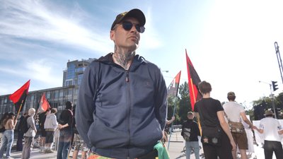 мігранти, мітинг