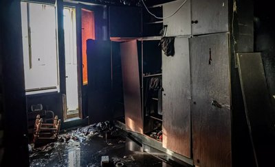 Пожежа у квартирі на дев'ятому поверсі