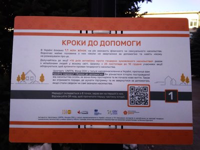 “16 днів проти насильства”. У Кропивницькому відбулась акція "Кроки до допомоги"