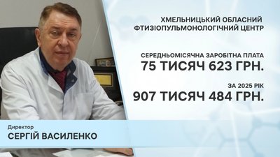 Заробітна плата Сергія Василенка за 2025 рік Заробітна плата Сергія Василенка за 2025 рік