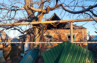 Наслідки обстрілів Донеччини 24 січня. Фото: сайт поліції Донеччини Наслідки обстрілів Донеччини 24 січня. Фото: сайт поліції Донеччини