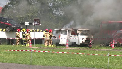 Для пожежників-добровольців провели міжнародні навчання на Рівненщині Для пожежників-добровольців провели міжнародні навчання на Рівненщині