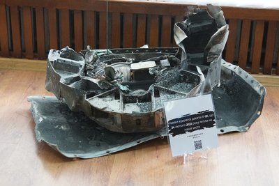 Уламки крилатої ракети Х-101, що 24 лютого 2022 року летіла на Хмельниччину Уламки крилатої ракети Х-101, що 24 лютого 2022 року летіла на Хмельниччину
