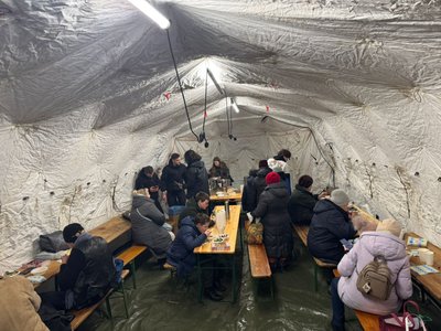 Третій армійський корпус організував пункти обігріву в Києві Третій армійський корпус організував пункти обігріву в Києві