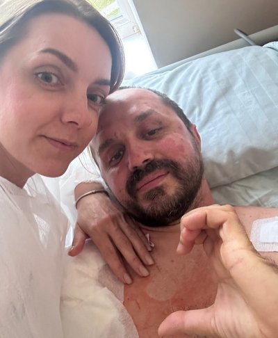 Військовослужбовець у госпіталі після поранення Військовослужбовець у госпіталі після поранення
