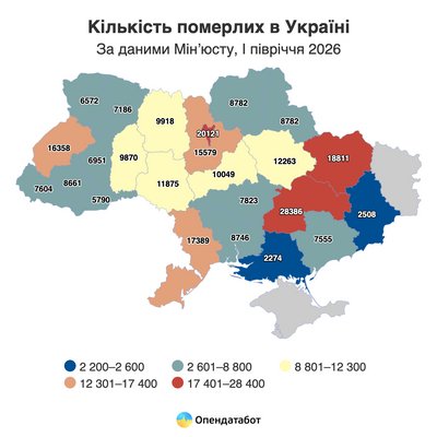На Донеччині смертність перевищує народжуваність у майже 20 разів — аналітика На Донеччині смертність перевищує народжуваність у майже 20 разів — аналітика