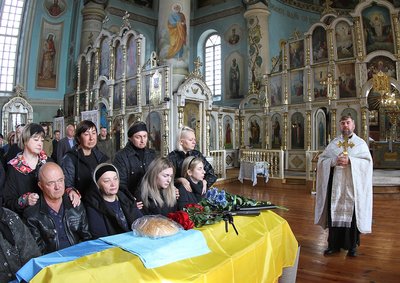 Прощання із загиблим Назаром Лавренком Прощання із загиблим Назаром Лавренком