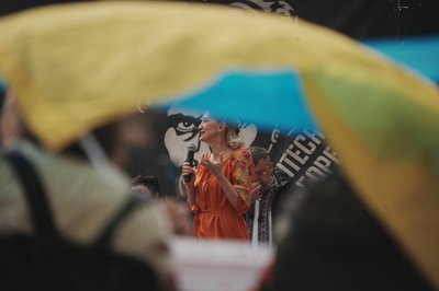 Акція біля пам'ятника Шевченку в Харкові Акція біля пам'ятника Шевченку в Харкові