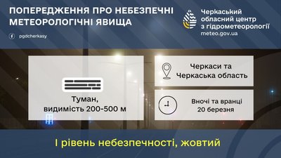 Попередження про туман Попередження про туман