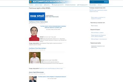 Представництво партії "Наш край" в органах місцевого самоврядування Житомирщини: що означатиме заборона партії Представництво партії "Наш край" в органах місцевого самоврядування Житомирщини: що означатиме заборона партії
