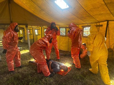 Від теорії до практики: на Вінниччині відпрацювали алгоритм дій при хімічному забруднені Від теорії до практики: на Вінниччині відпрацювали алгоритм дій при хімічному забруднені