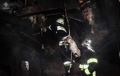 На Київщині палала приватна двоповерхова лазня На Київщині палала приватна двоповерхова лазня