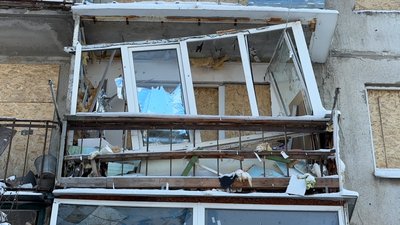 Будинок без опалення пошкоджений російським обстрілом 6 січня Краматорськ Донецька область 16 січня 2026 рік Будинок без опалення пошкоджений російським обстрілом 6 січня Краматорськ Донецька область 16 січня 2026 рік