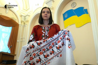 В Одесі представили вишиту мапу Херсонської області