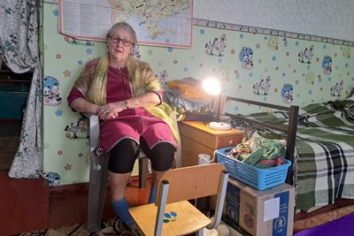 Шелтер для переселенців з Мирнограду переселенка з Мирнограда Людмила Царичанка Дніпровська область 8 жовтня 2024 рік Шелтер для переселенців з Мирнограду переселенка з Мирнограда Людмила Царичанка Дніпровська область 8 жовтня 2024 рік
