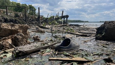 Пляж у Черкаській Лозовій, по якому РФ вдарила "Іскандерами" 19 травня 2024 року Пляж у Черкаській Лозовій, по якому РФ вдарила "Іскандерами" 19 травня 2024 року