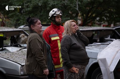 У Києві на Святошині після атаки РФ під руїнами залишаються люди: що розповіли місцеві про влучання