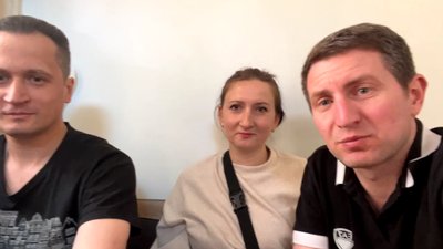Велосипедистка Ніна на прямому етері з Остапом Стахівим Велосипедистка Ніна на прямому етері з Остапом Стахівим