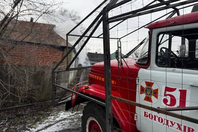 Пожежна машина в Богодухові Пожежна машина в Богодухові