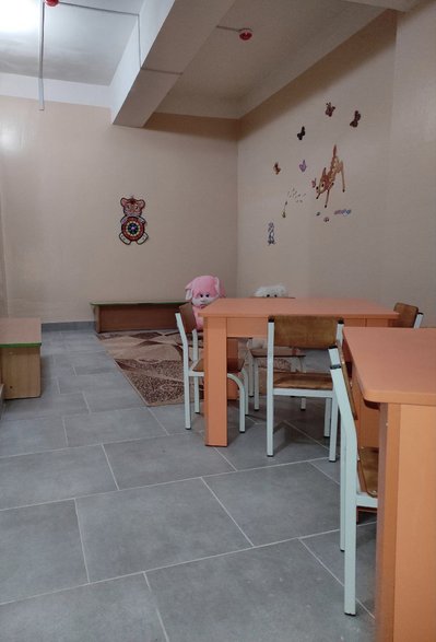 У Харківській гімназії облаштували укриття У Харківській гімназії облаштували укриття