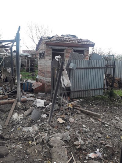 Наслідки обстрілів Донеччини 22 квітня. Фото: Telegram/Павло Кириленко Наслідки обстрілів Донеччини 22 квітня. Фото: Telegram/Павло Кириленко