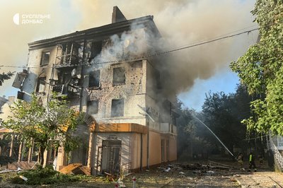 Наслідки обстрілу Краматорськ Донецька область 31 липня 2025 рік Наслідки обстрілу Краматорськ Донецька область 31 липня 2025 рік