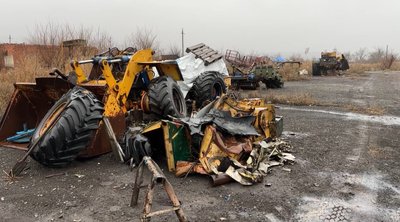 розмінування ДСНС поля сільгосппідприємства піротехніки знищена техніка Долина Билбасівка Донецька область грудень 2024 рік розмінування ДСНС поля сільгосппідприємства піротехніки знищена техніка Долина Билбасівка Донецька область грудень 2024 рік