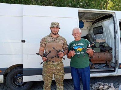 Волонтер Олександр Каніболоцький, велопробіг Волонтер Олександр Каніболоцький, велопробіг