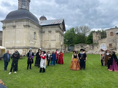 Бережанський замок, костюмований виступ Бережанський замок, костюмований виступ