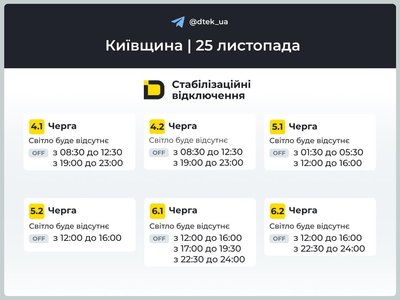 У Києві та області оновили на сьогодні графіки відключення світла У Києві та області оновили на сьогодні графіки відключення світла