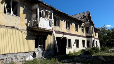 Пошкоджений житловий будинок Білозерське Донецька область 14 серпня 2025 рік Пошкоджений житловий будинок Білозерське Донецька область 14 серпня 2025 рік