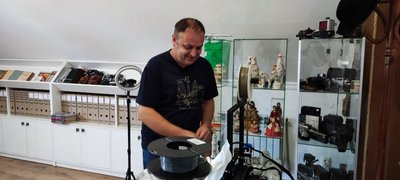 Директор музею Ярослав Ярошевський, 3D-принтер, музей-майстерня Директор музею Ярослав Ярошевський, 3D-принтер, музей-майстерня