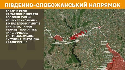 Південно-Слобожанський напрямок: карта штурмів Південно-Слобожанський напрямок: карта штурмів