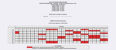 Графік відключень світла на Житомирщині 9 жовтня Графік відключень світла на Житомирщині 9 жовтня