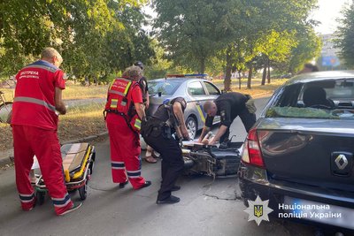 На Черкащині скутерист тікав від поліції та скоїв ДТП