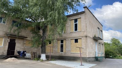 Дитсадок після оббстрілу в Полтаві Дитсадок після оббстрілу в Полтаві