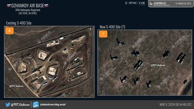 ЗРК С-400 біля аеродрому "Джанкой" в окупованому Криму ЗРК С-400 біля аеродрому "Джанкой" в окупованому Криму