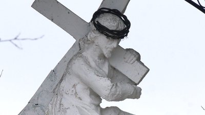Скульптуру XVIII століття Христос Боремельський реставрують на Рівненщині Скульптуру XVIII століття Христос Боремельський реставрують на Рівненщині
