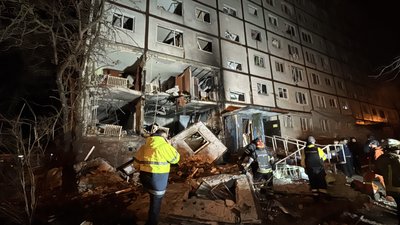 Російський "Шахед" поцілив у житловий будинок у Салтівському районі Харкова